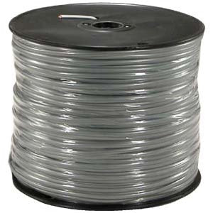 Cable Central LLC 1000Ft 4 Conductor Silver Satin Modular Cable Reel 28AWG - 50 Pack