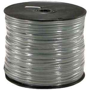 Cable Central LLC 1000Ft 4 Conductor Silver Satin Modular Cable Reel 28AWG - 50 Pack