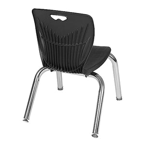 Regency Kids Stack Chair, 12", Black