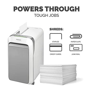 Fellowes Powershred LX220 Micro-Cut Shredder, 20 Sheet Capacity, White