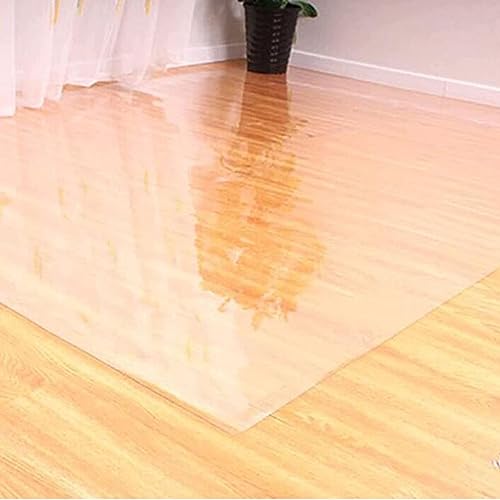 HOBBOY PVC Transparent Chair Mat - Clear Floor Protector, Non Slip, Multiple Sizes