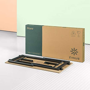 Zinus Mare Folding Desk 55 Inch Computer Workstation Table