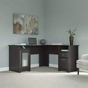 2 Piece Office Set with Filing Cabinet and Desk in Espresso Oak-Home office furniture sets-Computer desk-Home office desks-Desk with drawers-Storage cabinet-Home office desk-Home office furniture set