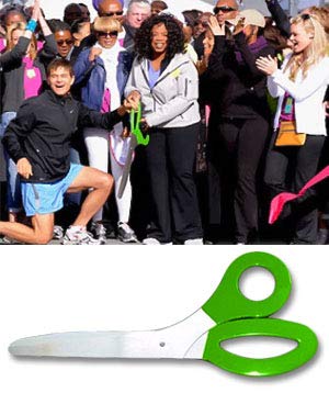 Grand Opening 3 Foot Ceremonial Giant Scissors for Ribbon Cuttings-Traditional Ceremonial Scissors (Green)