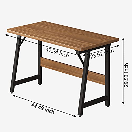 Computer Desk, 47.24 Inch Writing Office Desk, Modern Simple PC Table, Workstation for Home/Office, Easy to Assemble