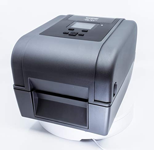 Brother TD-4750TNWB 4-inch Thermal Transfer Desktop Network Barcode and Label Printer for Labels and Barcodes, 300 dpi, 6 IPS, Standard USB 2.0, Serial, Ethernet LAN, Built-in Wi-Fi and Bluetooth