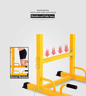 Barbell Rack Home Gym Fitness Squat Rack Squat Rack, Parallel Bars Home Weightlifting Rack, Small Power Tower, Multi-Function Dip Stand Dip Station Dip Bar, Gym Strength Training Fitness Equipment