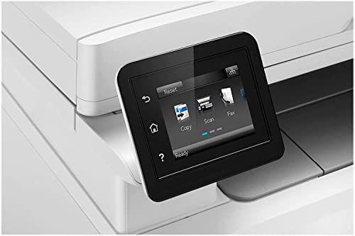 HP Color Laserjet Pro M283cdw Wireless All-in-One Laser Printer, Print Scan Copy Fax, Auto 2-Sided Printing, 22ppm, 600x600DPI, 260-Sheet, Remote Mobile Print, White, Durlyfish USB Printer Cable