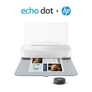 HP Tango X Smart Home Printer with Echo Dot (3rd Gen) Charcoal
