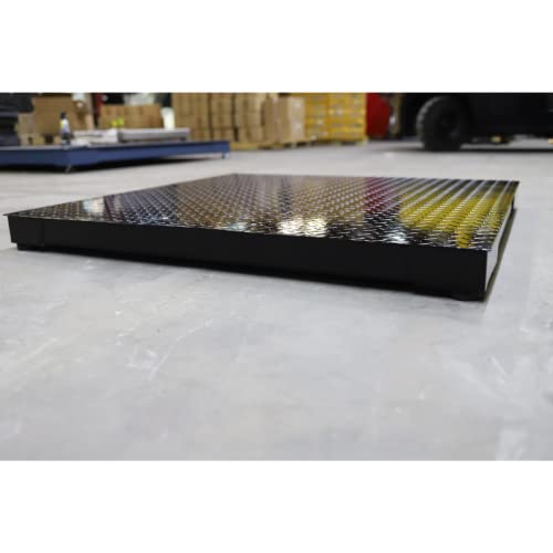 Liberty Scales Industrial Floor Scale with Metal Indicator and Printer, 48” x 48”, 5000 lbs Capacity