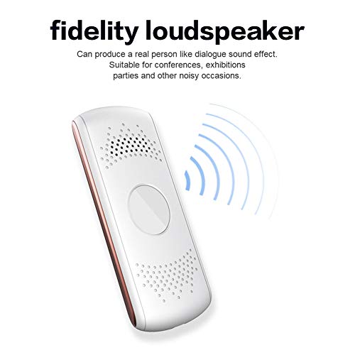 AkosOL Smart Language Translator Device - 2.4 Inch Touch Screen - 41 Languages - WiFi - Pink