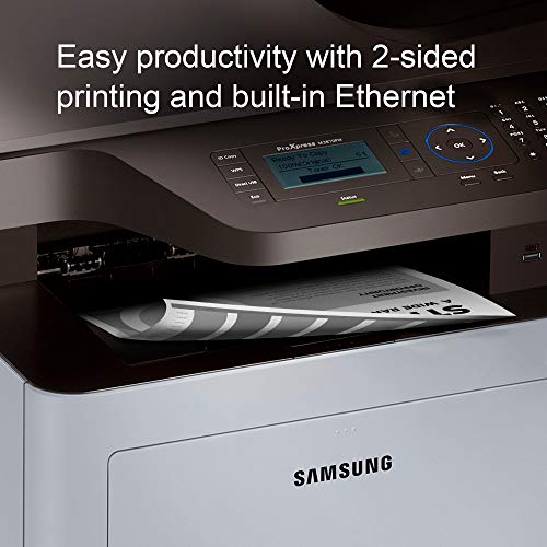 Samsung ProXpress M3870FW Wireless Monochrome Laser Printer with Scan/Copy/Fax, Mobile Connectivity, Duplex Printing, Print Security & Management Tools(SS378E)