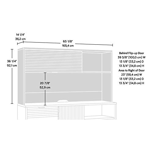 Sauder Englewood Large Hutch, Spiced Mahogany