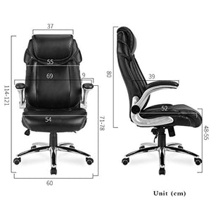 CLoxks Executive Office Chair - High-Grade PU Leather, Adjustable Height, Ergonomic Design