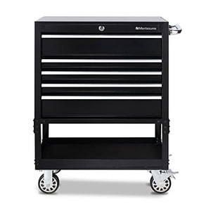 Montezuma 30" 5-Drawer Rolling Tool Organizer Metal Storage Utility Cart