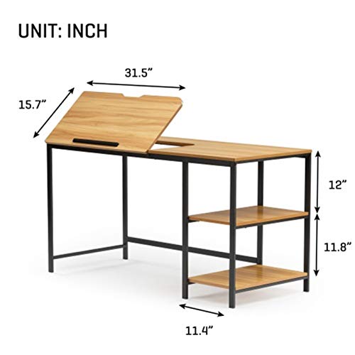 MDZZ 55 Inch Multi-Function Drafting Table,Computer Desk，Phone，pad，Computer 12 Different Position Adjustable Stand Table Multi-Function Drawing Table with Adjustable Tiltable Stand Table Board
