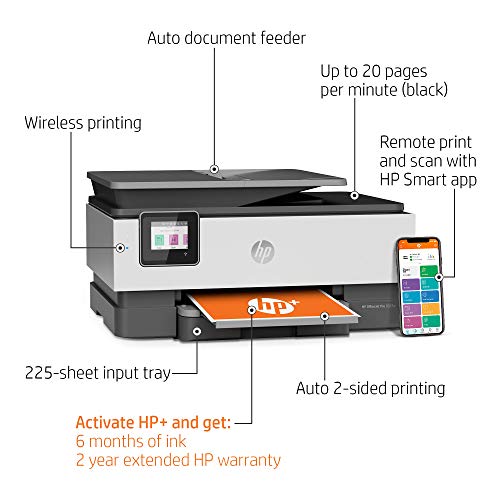 HP OfficeJet Pro 8025e Wireless Color All-in-One Printer with bonus 6 free months Instant Ink with HP+ (1K7K3A)