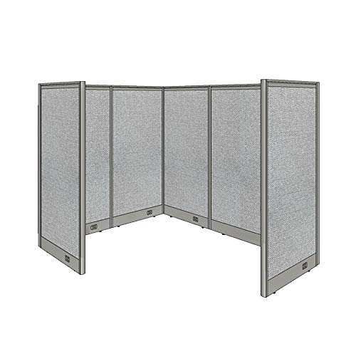 G GOF 1 Person Workstation Cubicle (5'D x 6'W x 4'H) - Office Partition & Room Divider