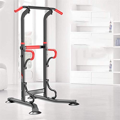 ZLQBHJ Pull Up & Dip Stand Power Tower,Home Gym Height Adjustable Multi-Function Fitness Strength Training Equipment Exercise Workout Station