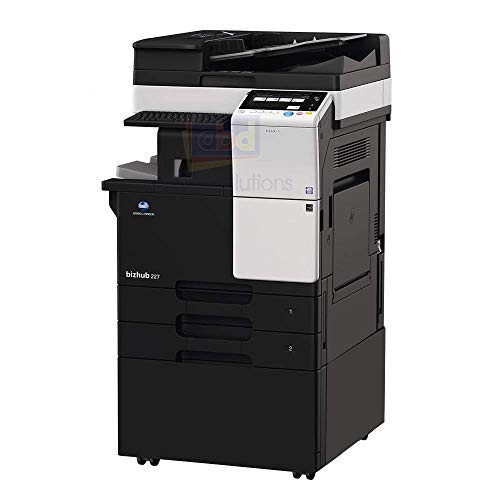Konica Minolta Bizhub 227 A3 Monochrome Laser Multi-Function Copier - 22ppm, Copy, Print, Scan, Auto Duplex, Network, 1800 x 600 DPI, 2 Trays, Stand (Renewed)