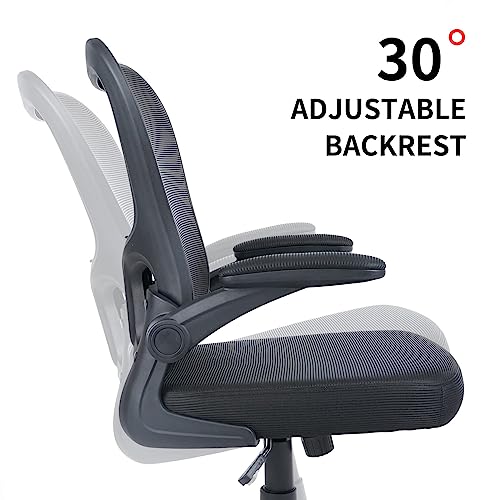 KLASIKA Ergonomic Mesh Desk Chairs with Wheels, Adjustable Height, and Lumbar Support - Set of 4