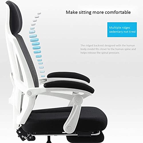 Ergonomic Mesh Office Drafting Chair - Tall Office Computer Reception Desk Chair