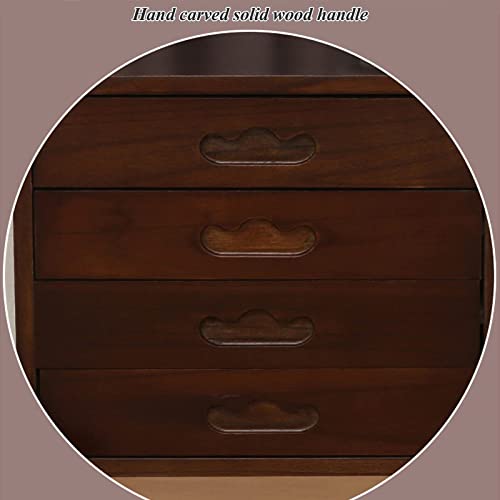BIZOLE Flat File Cabinet Storage with Lockable Drawers - Wooden Desktop Organizer (Size: B)