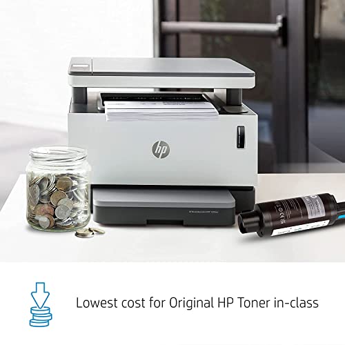 HP Neverstop MFP 1202w Monochrome All-in-One Wireless Laser Printer with Cartridge-Free Toner Tank, Mobile Print, Print&Scan&Copy, 1.8" Display, 600 x 600 DPI, 150-Sheet, 21ppm, with Printer Cable