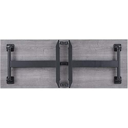 Lorell Mobile Folding Training Table, Weathered Charcoal,Powder Coated