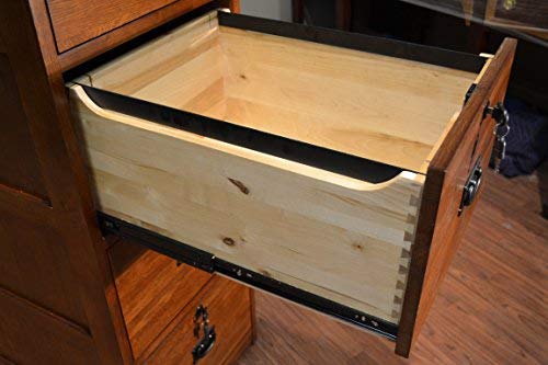 Crafters and Weavers Mission Oak 4 drawer File Cabinet Office Cabinet