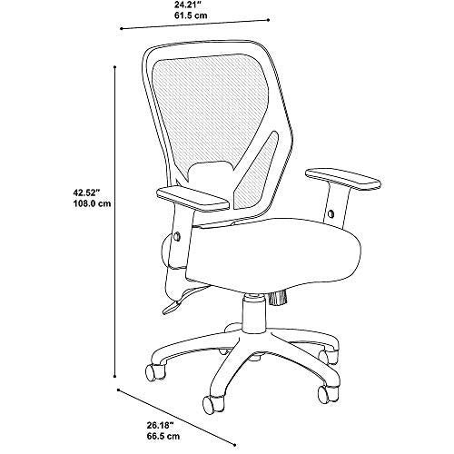 Bush Business Furniture Accord Mesh Back Office Chair in Black