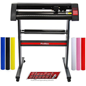 PixMax Vinyl Cutter Plotter Machine 28" with SignCut Pro Software & Stand