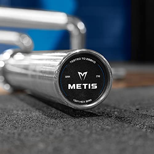 METIS 2" Olympic Hex Bar - 2 Inch Olympic Hex Deadlift Bar | Hex Olympic Bar for Shrugs, Farmers Walk & Deadlifts | Strength Training Equipment | Gym Equipment