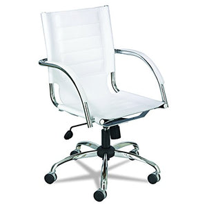 Safco Products 3456WH Flaunt Managers Leather Chair, White