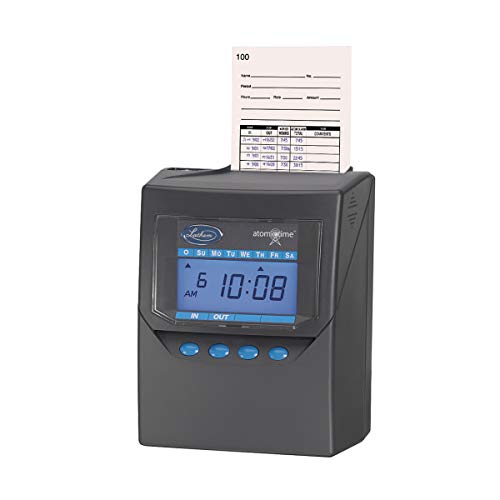 Lathem Time 7500E Totalizing Time Recorder, Gray, Electronic, Automatic