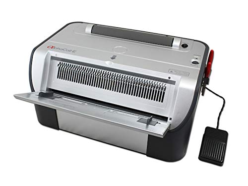 Akiles AlphaCoil-E Electric Coil Binding System, Punches 20 Sheets Per Punch, All Electric Operation, Includes Foot Pedal Switch, Fully Disengageable Pins, Free Crimper & Crimper Holder