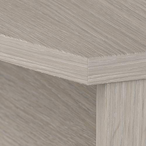 Bush Business Furniture Studio C Bow Front Desk, 60W, Sand Oak