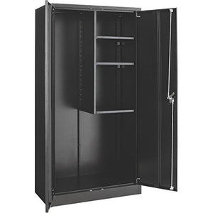 Global Industrial Janitorial Cabinet Assembled 36x18x72 Black