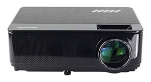 Gzunelic 6500 lumens Native 1080p LED Video Projector Built in HI-FI Stereo Sound Box Full HD Home Theater Proyector with 2 HDMI 2 USB VGA AV Multiple interfaces
