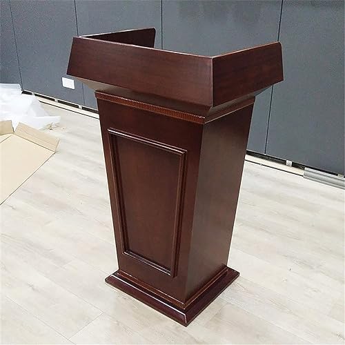 SMuCkS Wood Lectern Podium Stand-up Pulpit Commercial Speaking School Church