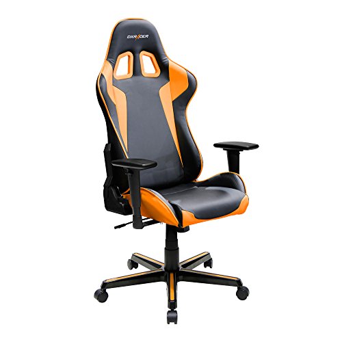 DXRacer Formula Series DOH/FH00/NO Newedge Edition Racing Bucket Seat Office Chair Gaming Chair Ergonomic Computer Chair Esports Desk Chair Executive Chair Furniture with Pillows (Black/Orange)