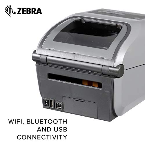 Zebra - ZD420c Ribbon Cartridge Desktop Printer for Labels and Barcodes - Print Width 4 in - 203 dpi - Interface: Wifi, Bluetooth, USB - ZD42042-C01W01EZ