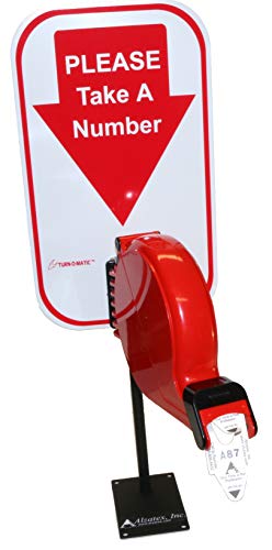 2-Digit Wireless Take-A-Number System with Counter Top Dispenser