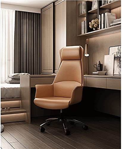 KJLY Executive Cowhide Office Chair with Fixed Armrest - Color A