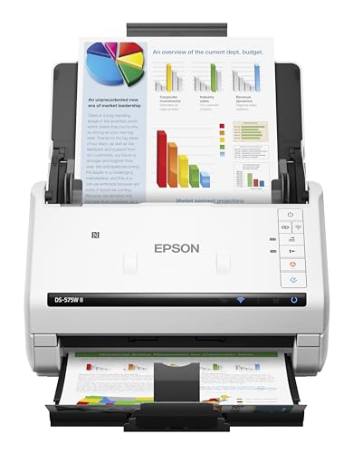 Epson DS-575W II Wireless Color Duplex Document Scanner for PC and Mac