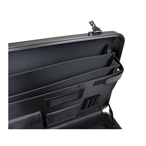 World Traveler European-Style Gun Metal Aluminum Laptop Attache Case Briefcase, Silver, One Size