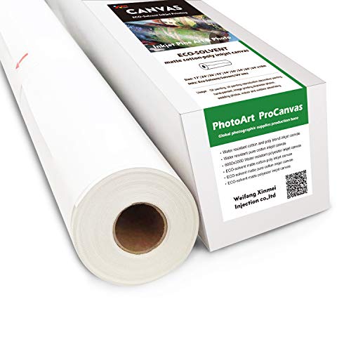 Eco-Solvent Matte Cotton & Poly Blend Inkjet Canvas (60" x 60'(Pack of 4))