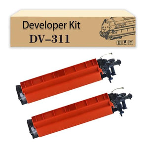 LISTWA Compatible Replacement DV-311 Developer Kit for Konica Minolta C220 C280 C360 Printers, High Yield 100,000 Pages Black*2
