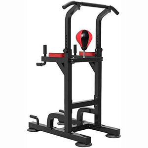 ZXNRTU Strength Training Equipment Strength Training Dip Stands with Boxing Ball Design Multi-Function Home Gym Fitness Strength Equipment