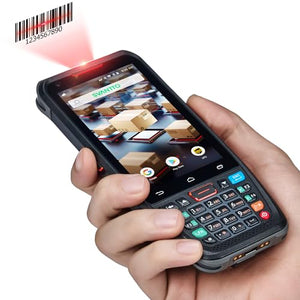 SVANTTO Android Barcode Scanner, Android 10 Handheld Computer, 1D/2D/QR Scanner, WiFi BT Communication